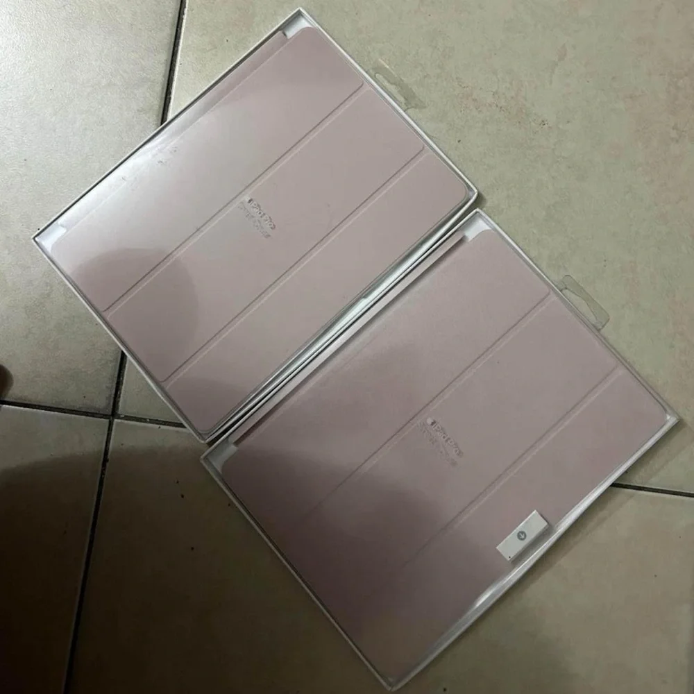 Two Apple Pink Tri-Fold Tablet Covers